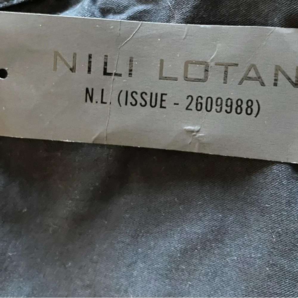 Nili Lotan Pants Womens Dark Navy French military Cropped zipper NWT - Picture 11 of 13